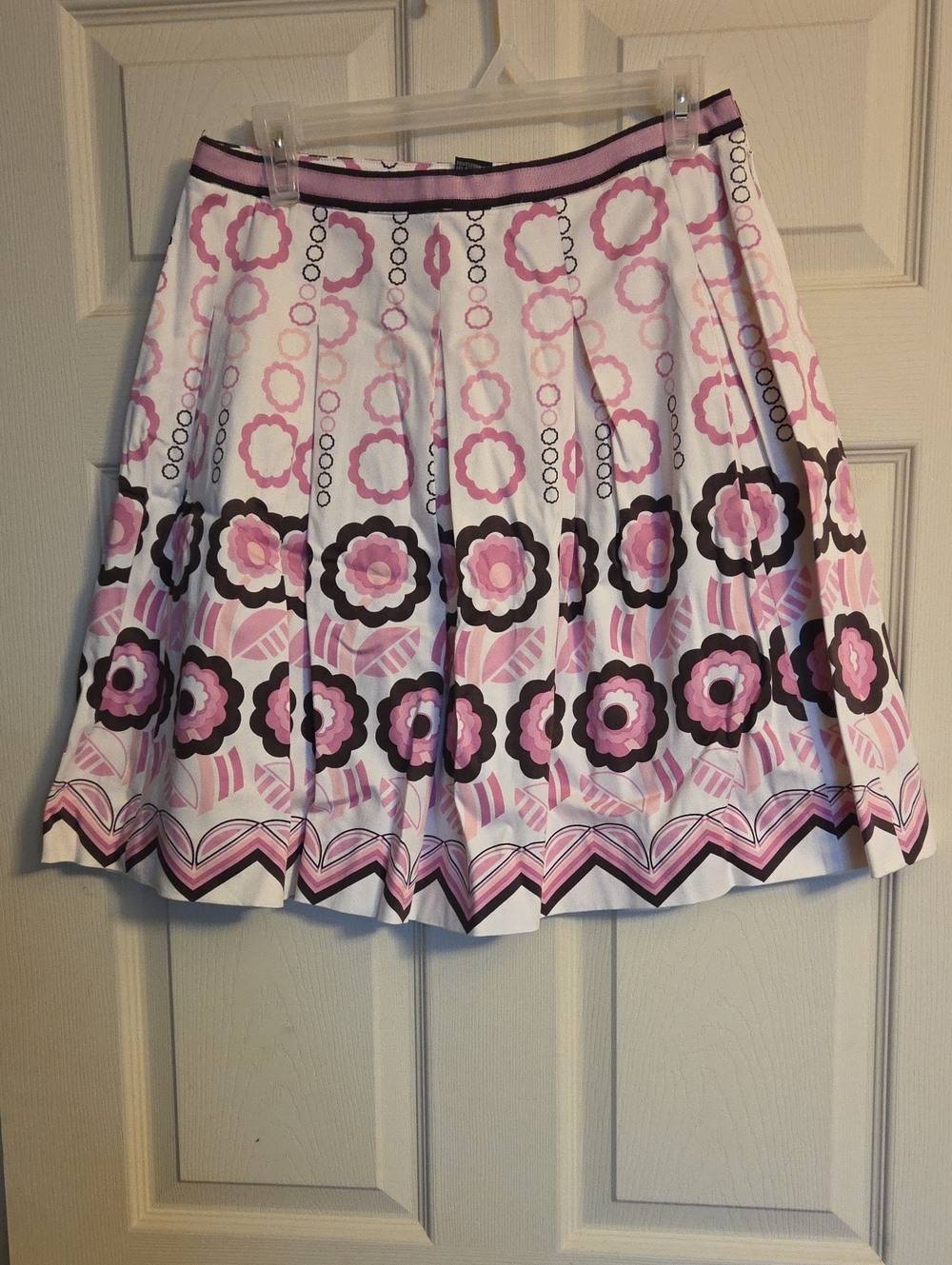 Etcetera Floral Pink A-Line Skirt Size 6